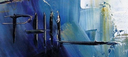 Tableau de PHIL a pour titre Brooklyn bridge style figuratif dim : PHILprix:700