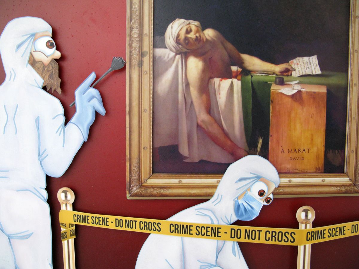 Tableau de L'ARTISTE PITRE a pour titre Pitre Vs David style figuratif, graphique dim : L'ARTISTE PITREprix:680