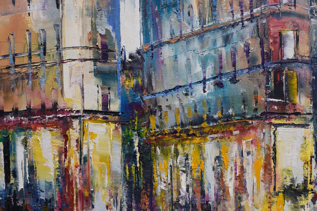 Tableau de PHIL a pour titre Place des Cordeliers, Lyon style figuratif dim : PHILprix:700