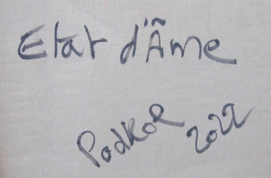 Tableau de PODKOL a pour titre Etat d'âme style street art dim : PODKOLprix:550