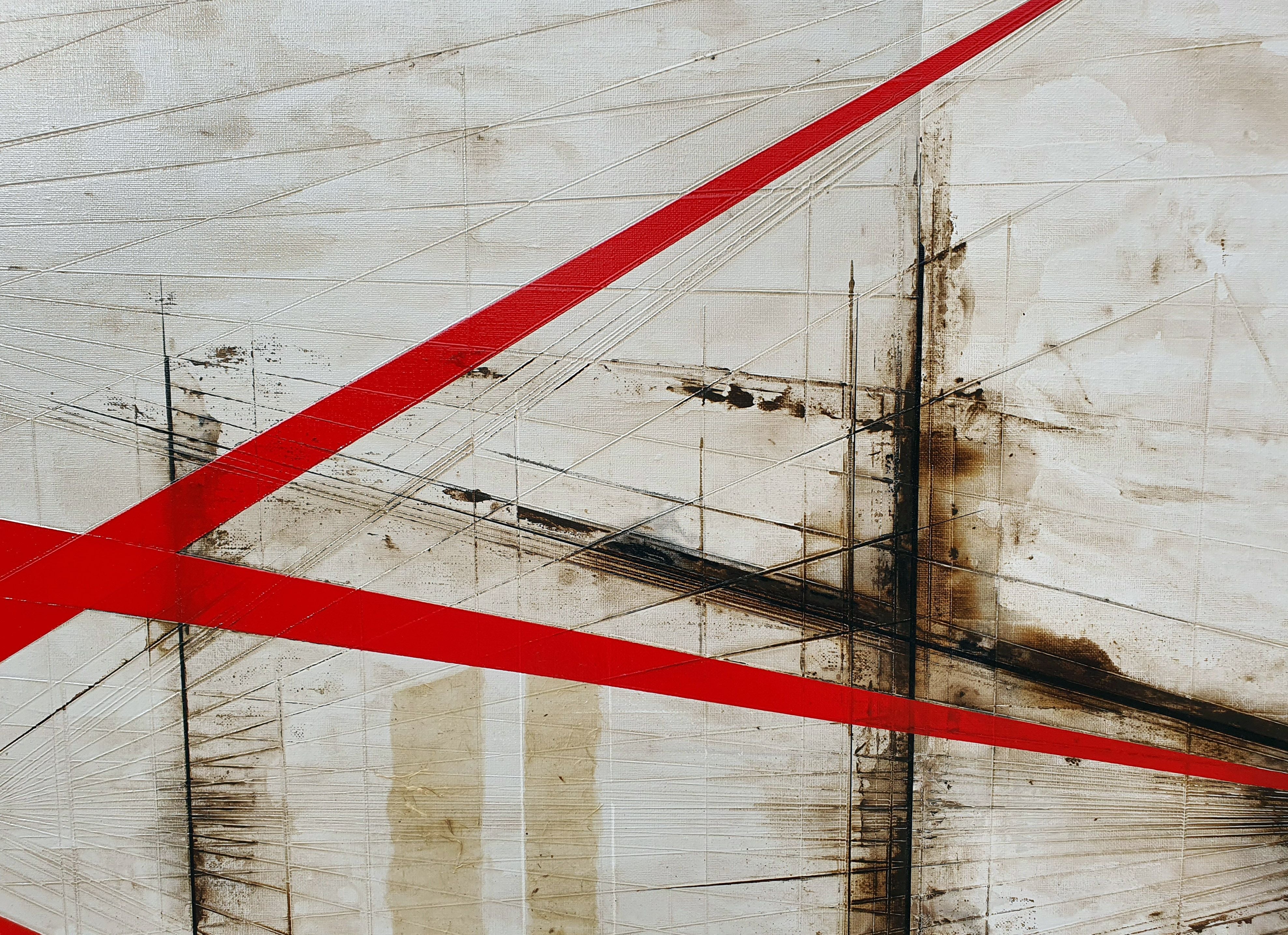 Tableau de LUDOVIC MERCHER a pour titre RAYS style abstrait dim : LUDOVIC MERCHERprix:750