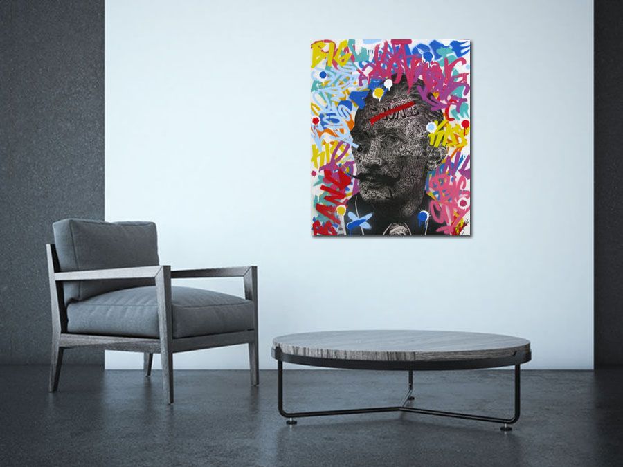 Tableau de RS ARTIST a pour titre VAN GOGH & DALI style graphique dim : RS ARTISTprix: