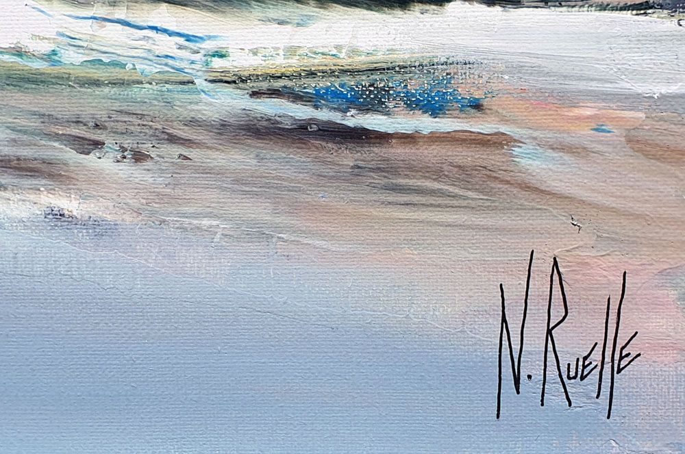 Tableau de RUELLE NICOLAS a pour titre ABSENCE style no dim : RUELLE NICOLASprix:800