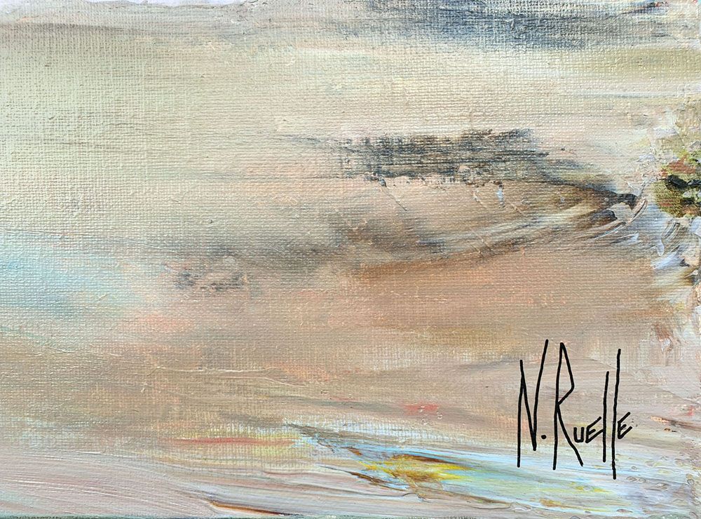Tableau de RUELLE NICOLAS a pour titre DREAMSCAPE style abstrait dim : RUELLE NICOLASprix:800