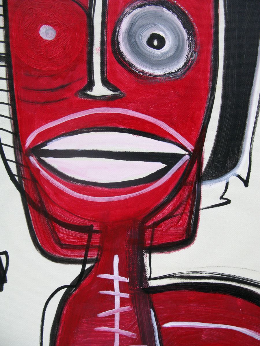 Tableau de Daniel De POLIGNAC a pour titre Red Monkey style graphique dim : Daniel De POLIGNACprix:600
