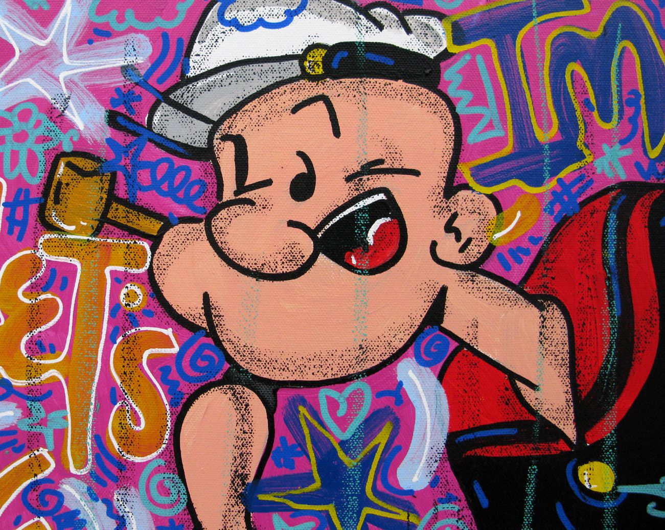 Tableau de RICO SAB a pour titre Imagine style street pop art, street art dim : RICO SABprix:320