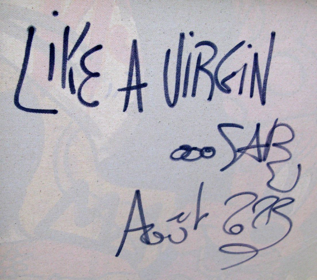 Tableau de RICO SAB a pour titre Like a virgin style street pop art, street art dim : RICO SABprix:950