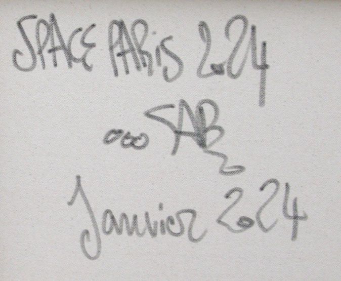 Tableau de RICO SAB a pour titre Space Paris 2024 style street pop art, street art dim : RICO SABprix:600