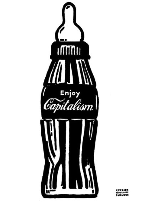 Editions d'art de DUGUDUS a pour titre ENJOY CAPITALISM style graphique dim : DUGUDUSprix:70