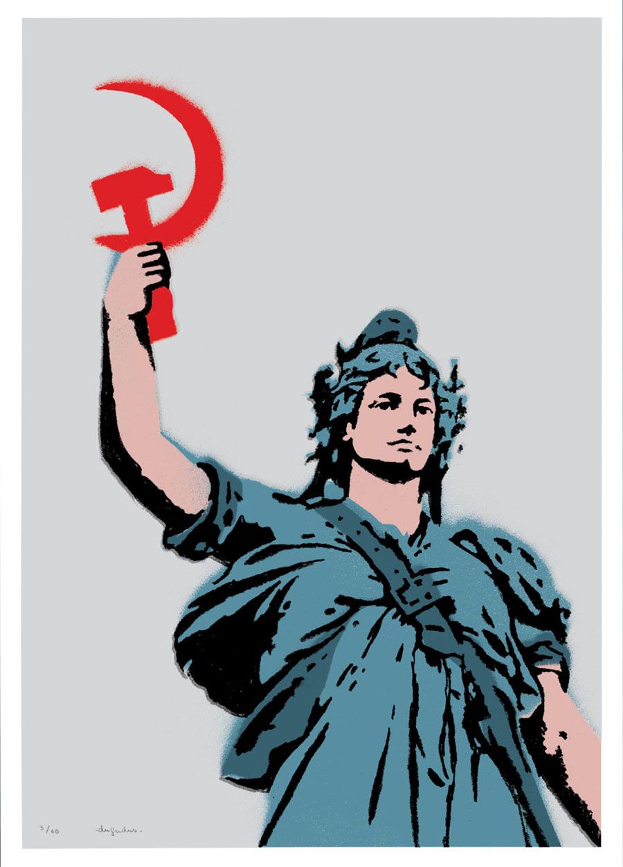 Editions d'art de DUGUDUS a pour titre MARIANNE COMMUNISTE style graphique dim : DUGUDUSprix:100