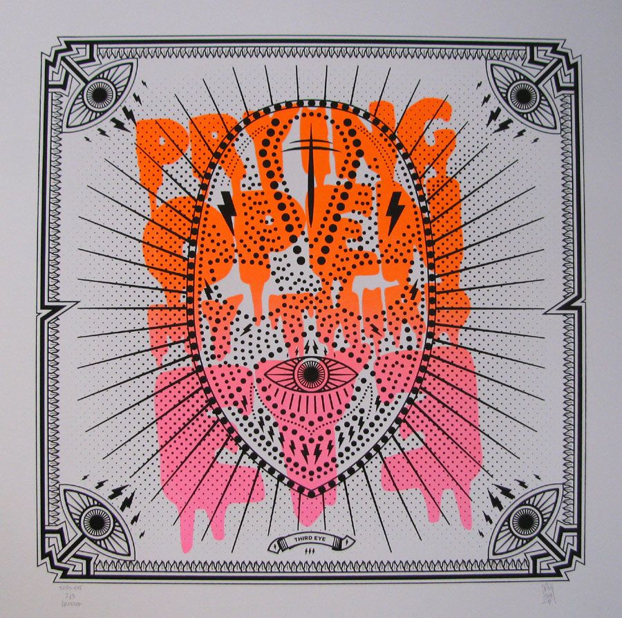 Editions d'art de JIBE a pour titre THIRD EYE style graphique dim : JIBEprix: