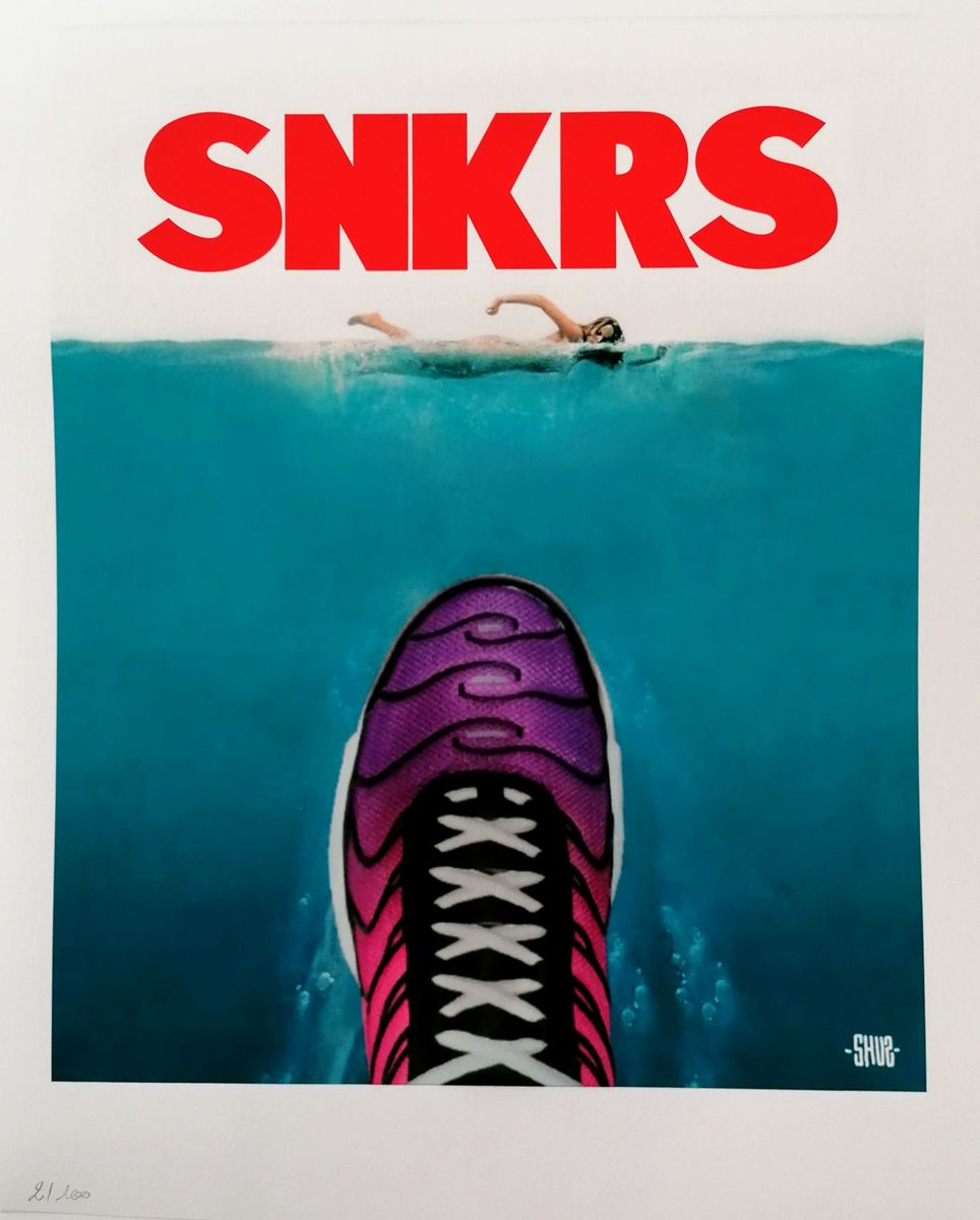 Editions d'art de SHUZ a pour titre SNKRS style figuratif dim : SHUZprix:40