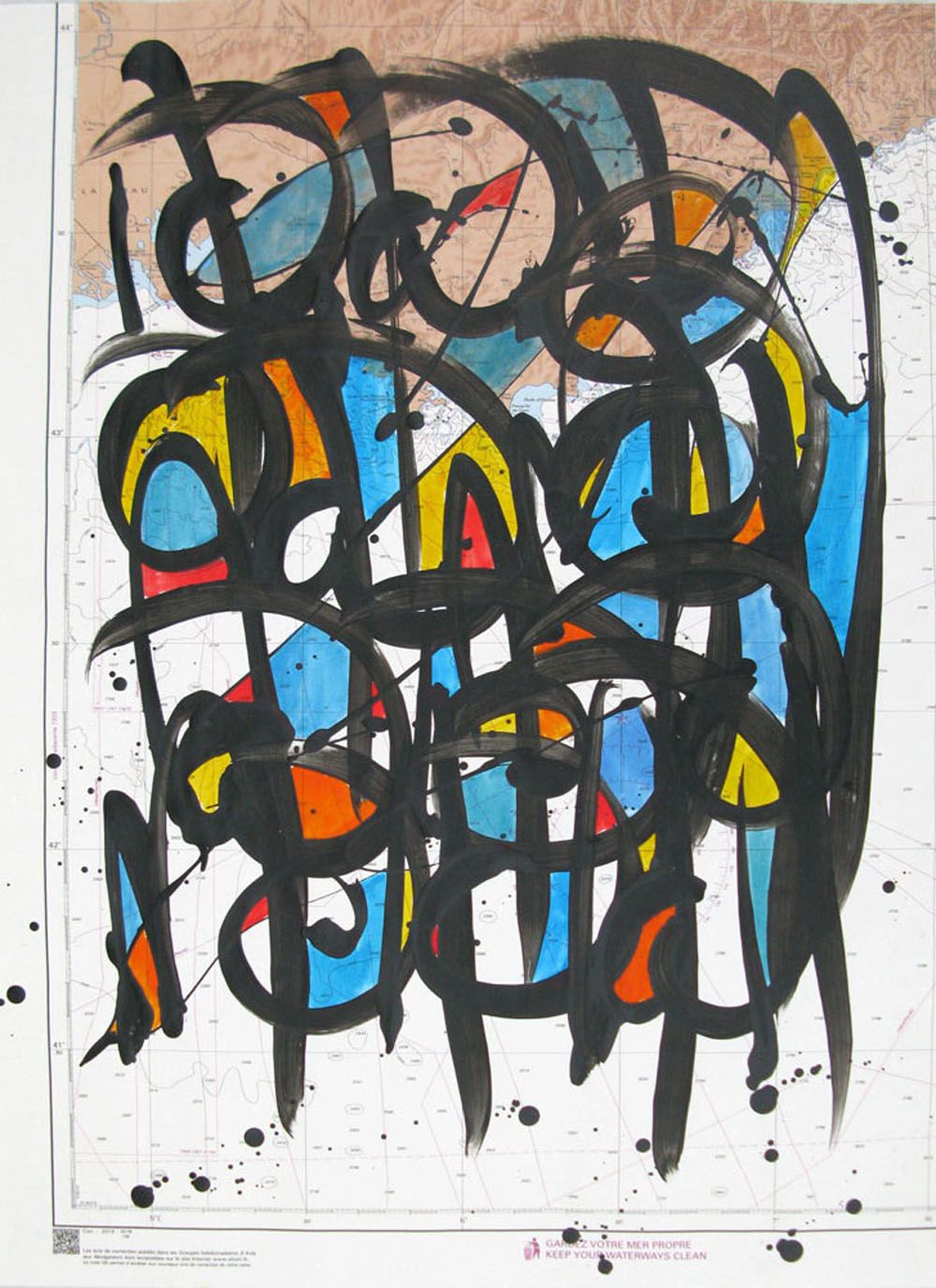Dessin de STEPHANE RIME a pour titre A28 style abstrait dim : STEPHANE RIMEprix: