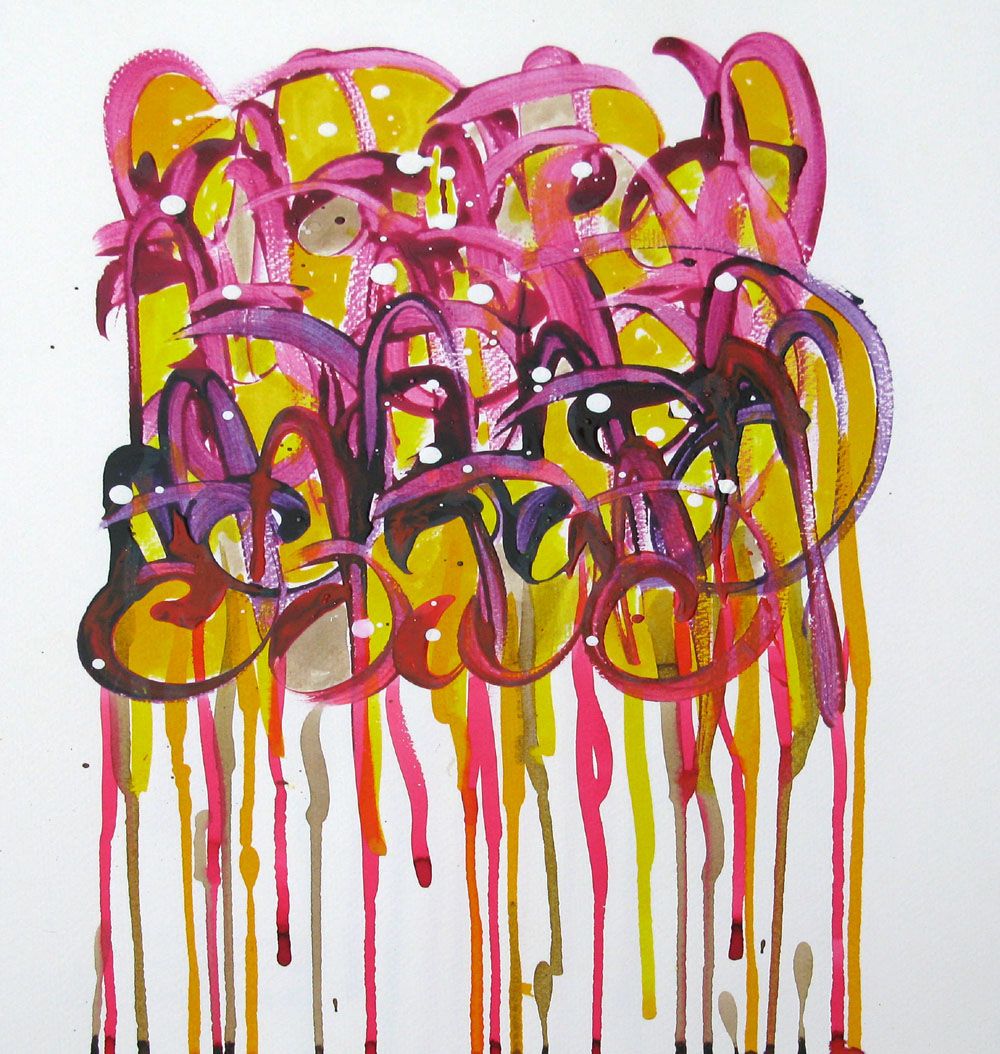 Dessin de STEPHANE RIME a pour titre LES COULURES NONAME C124 style abstrait dim : STEPHANE RIMEprix:70