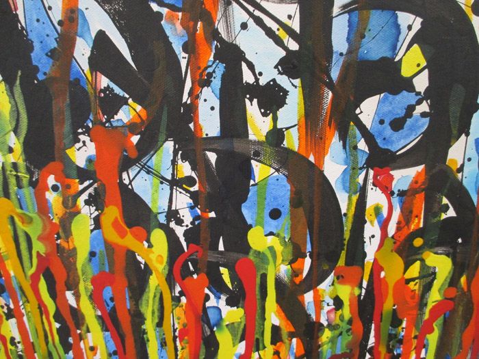 Tableau de STEPHANE RIME a pour titre noname n°20 style abstrait dim : STEPHANE RIMEprix:1350