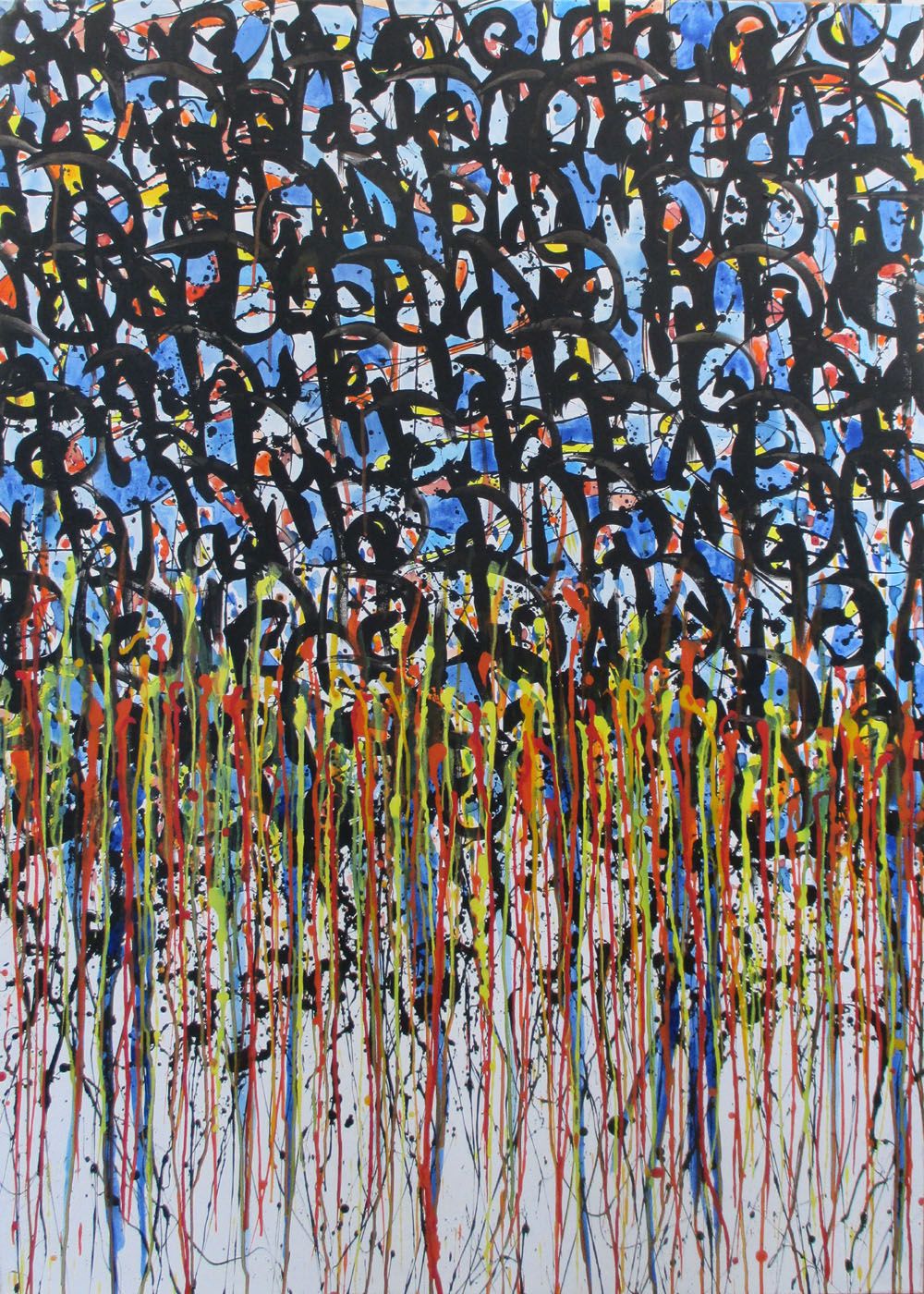 Tableau de STEPHANE RIME a pour titre noname n°20 style abstrait dim : STEPHANE RIMEprix:1350