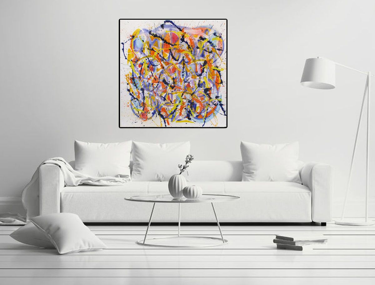 Tableau de STEPHANE RIME a pour titre NONAME CENTRE B3 style abstrait dim : STEPHANE RIMEprix: