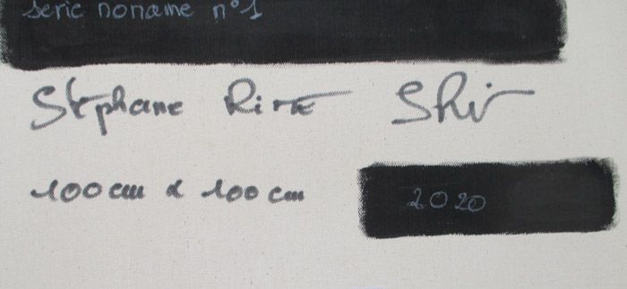 Tableau de STEPHANE RIME a pour titre serie noname n°1 style abstrait dim : STEPHANE RIMEprix:850