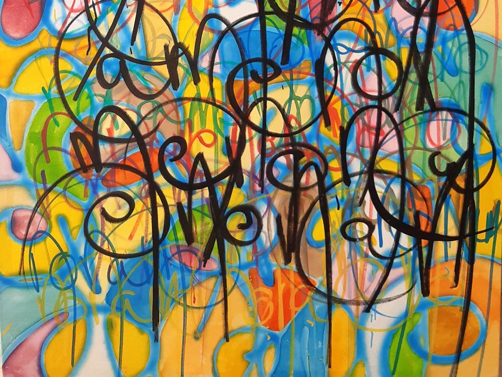 Tableau de STEPHANE RIME a pour titre NONAME LE 20 JUIN 2018 style abstrait dim : STEPHANE RIMEprix:1350