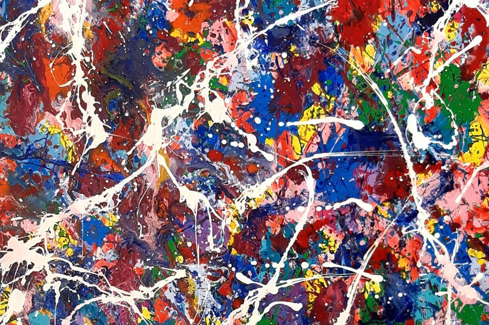 Tableau de STEPHANE RIME a pour titre NONAME B17 style abstrait dim : STEPHANE RIMEprix:1350