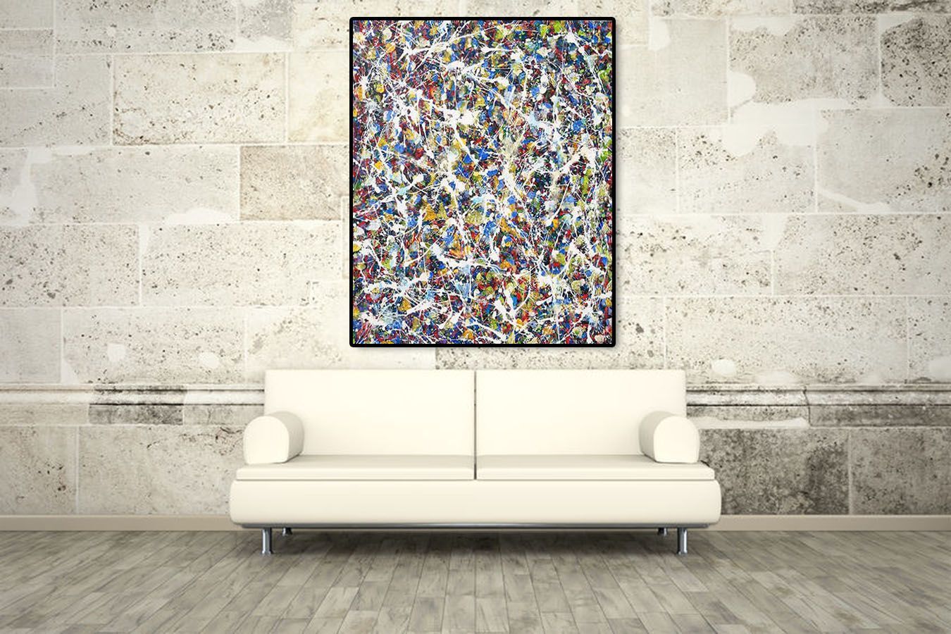 Tableau de STEPHANE RIME a pour titre NONAME COSMOS N°5 2019 style abstrait dim : STEPHANE RIMEprix:1700