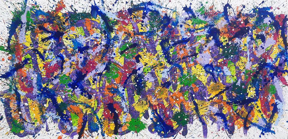 Tableau de STEPHANE RIME a pour titre NONAME A49 style abstrait dim : STEPHANE RIMEprix:2000