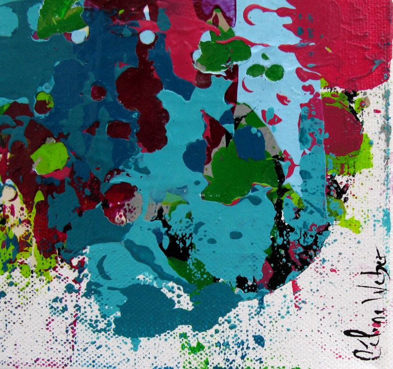 Tableau de CELINE WEBER a pour titre STONE 15 style abstrait dim : CELINE WEBERprix:100