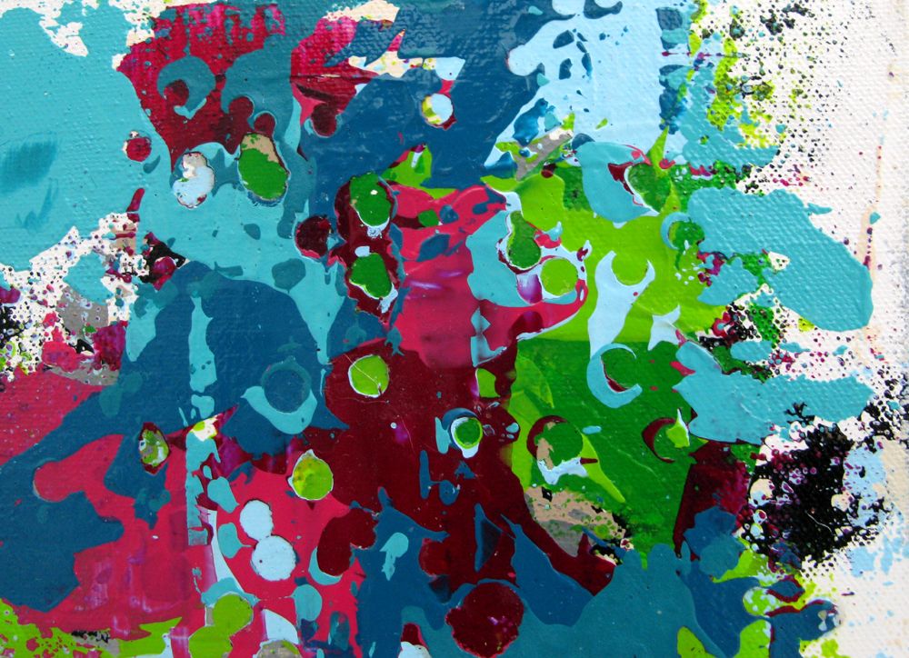 Tableau de CELINE WEBER a pour titre STONE 16 style abstrait dim : CELINE WEBERprix:100