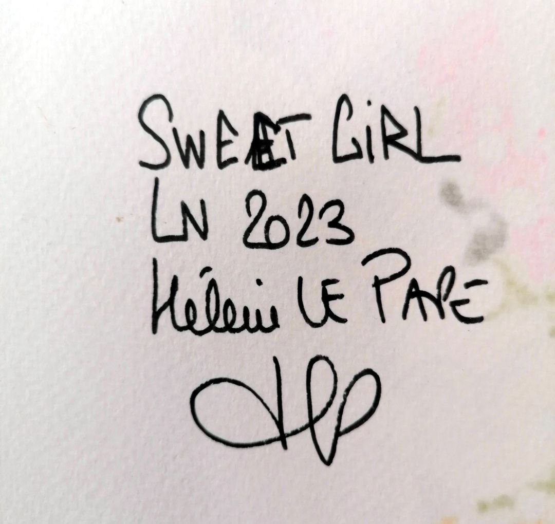 Dessin de LN LE PAPE a pour titre SWEET GIRL style street pop art dim : LN LE PAPEprix:50