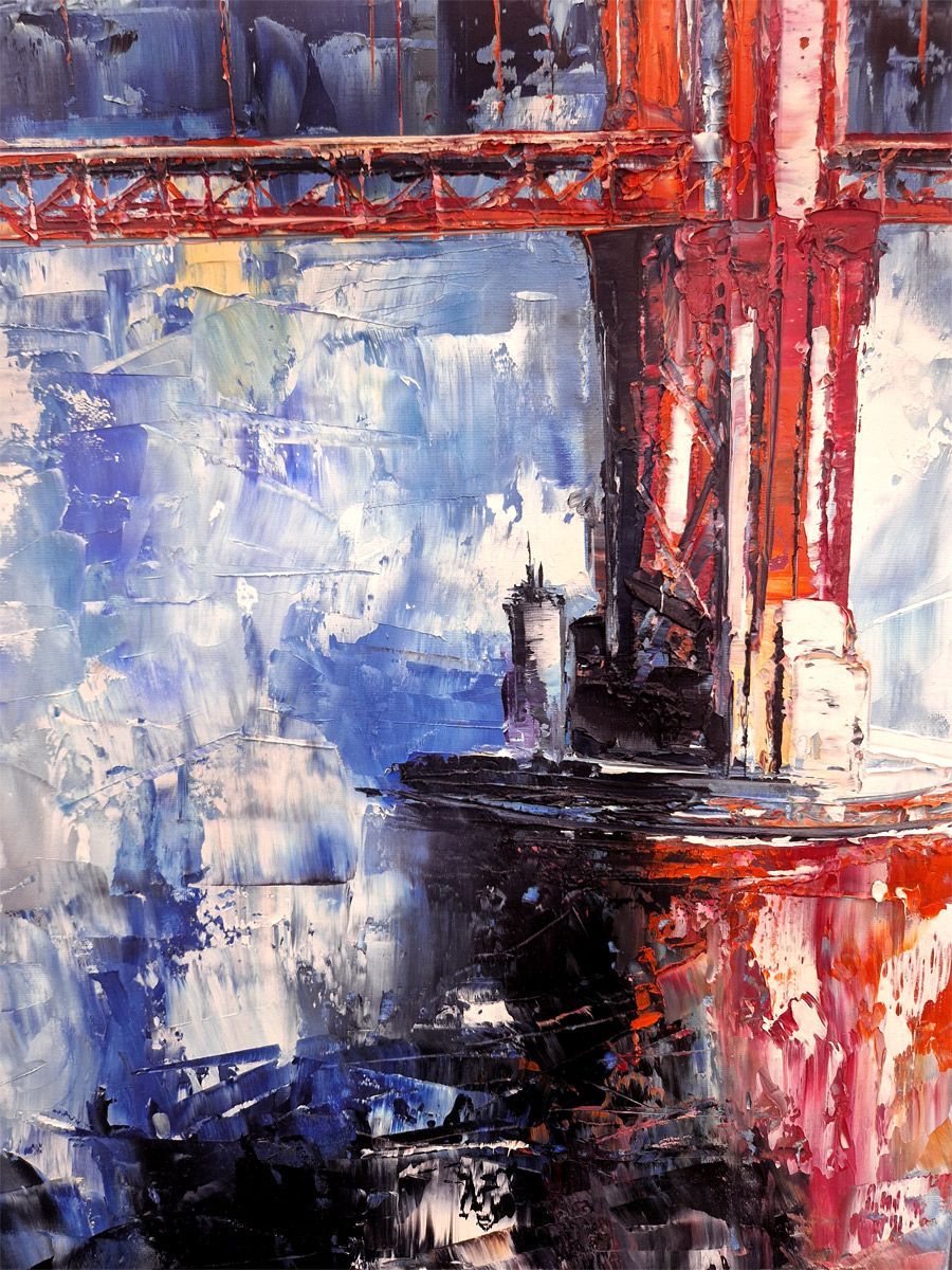Tableau de PHIL a pour titre San Fransicco style figuratif dim : PHILprix:550