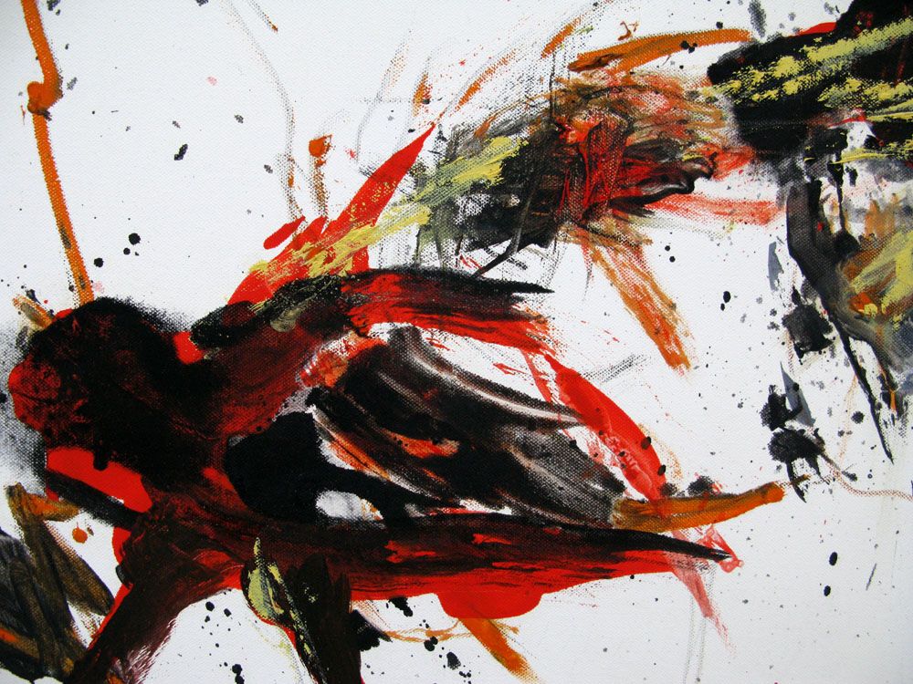 Tableau de RINGER HERVE a pour titre SANS TITRE style abstrait dim : RINGER HERVEprix:300