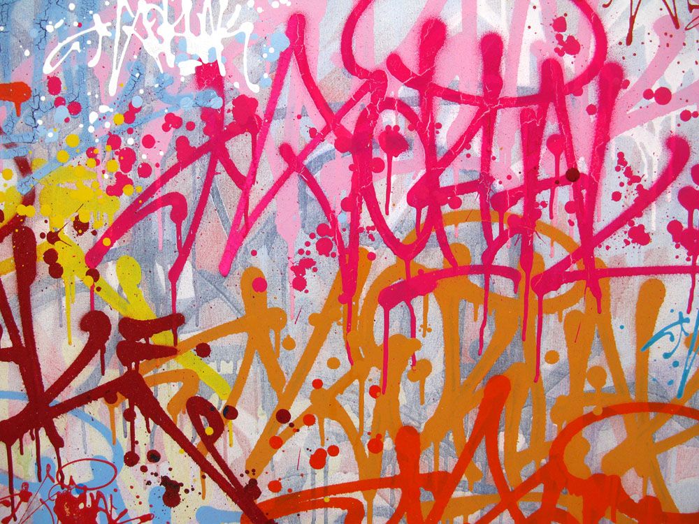 Tableau de EL GATO S. a pour titre sans titre style graffiti, street art dim : EL GATO S.prix:1900