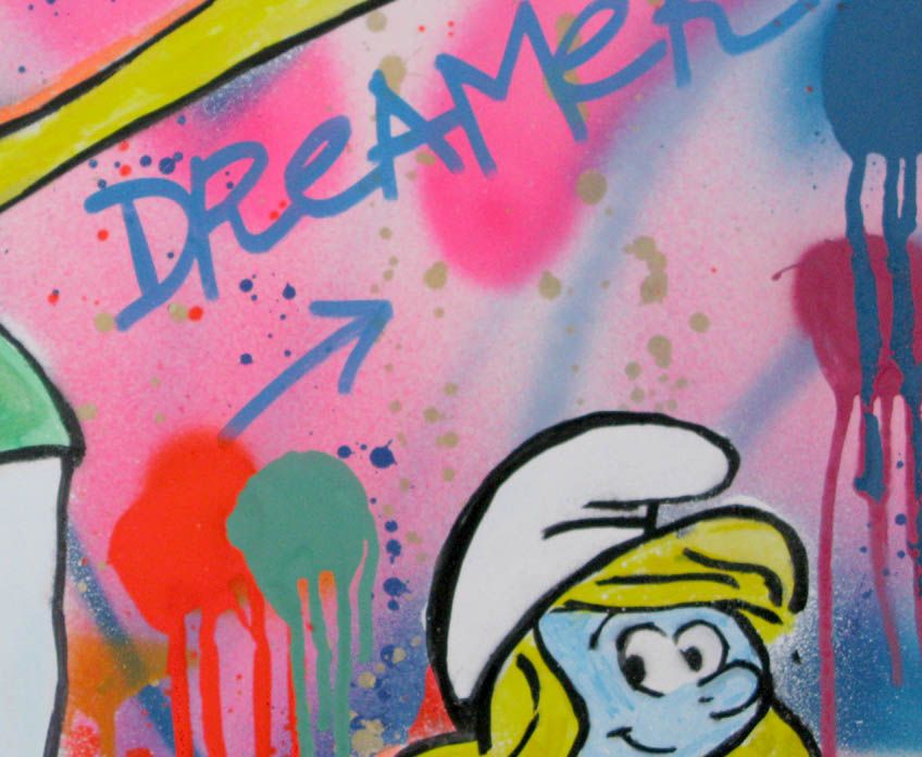 Dessin de SARA CHELOU a pour titre Love dreamer style street pop art, street art dim : SARA CHELOUprix:280