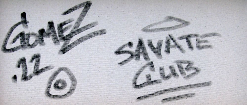 Tableau de DIDIER GOMEZ a pour titre Savate club style street pop art dim : DIDIER GOMEZprix:290