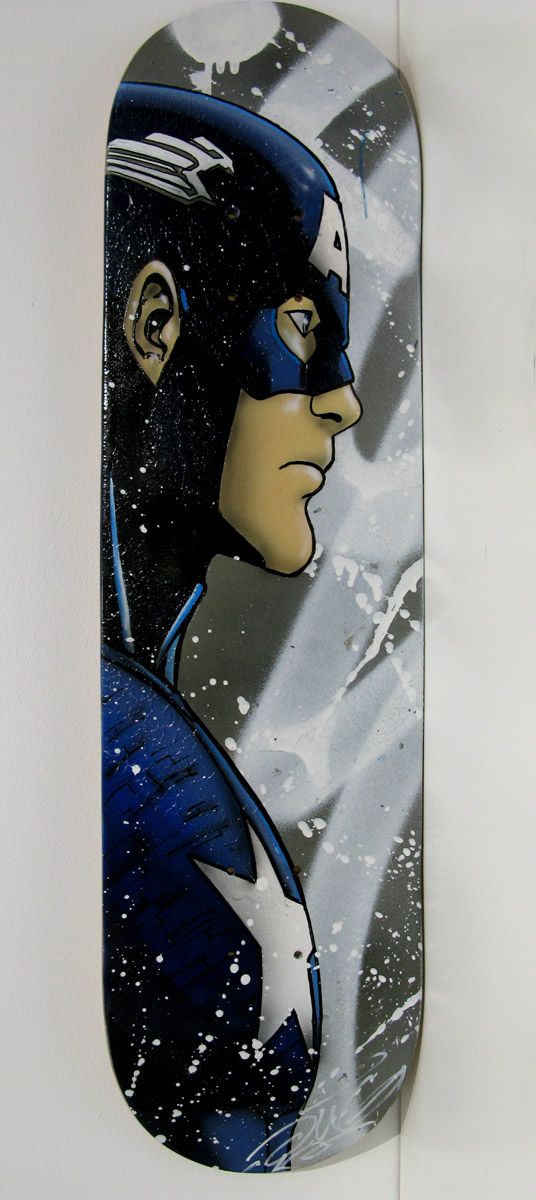 Sculpture de JUG a pour titre Skate The Captain style street pop art dim : JUGprix:350
