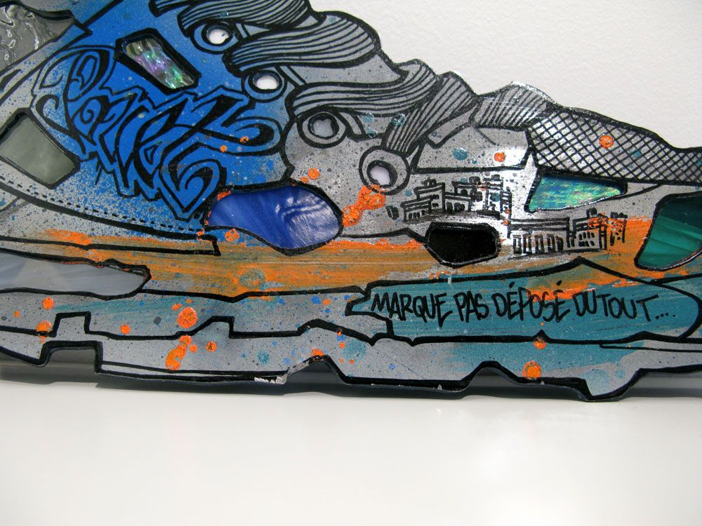 Tableau de EMER a pour titre Sneakers 1 style street pop art dim : EMERprix:190