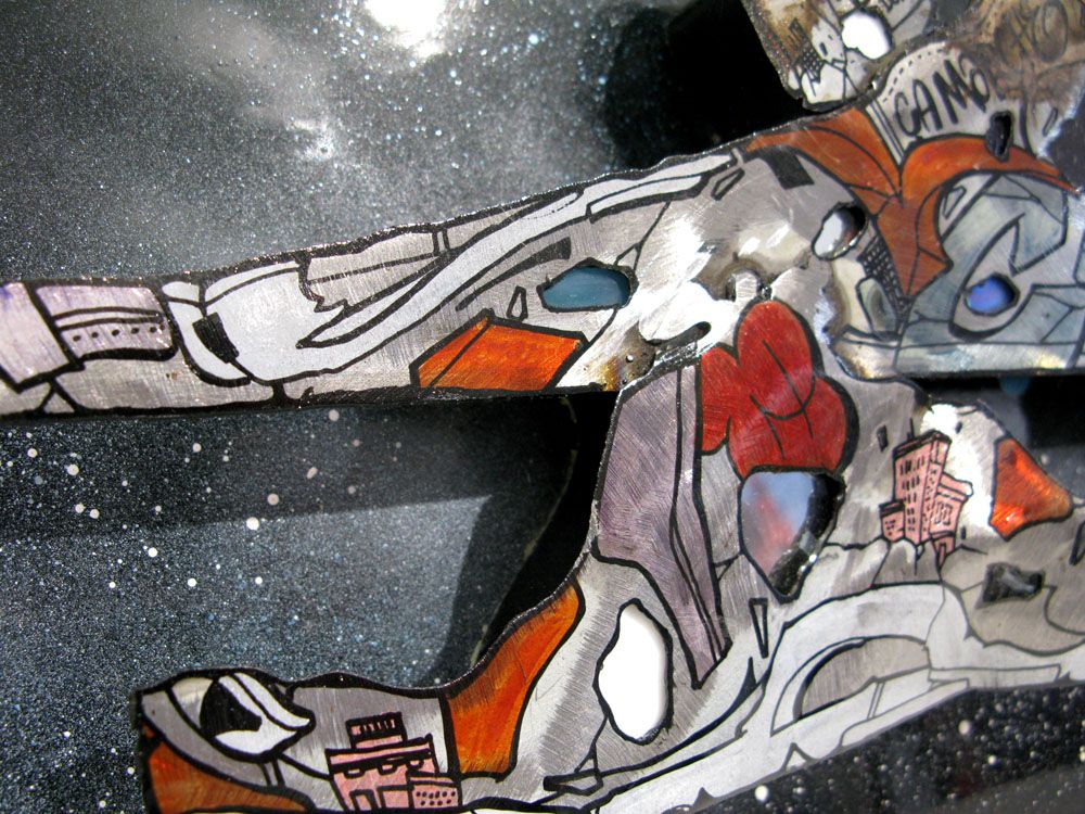 Tableau de EMER a pour titre Sneakers 5 style street pop art dim : EMERprix:200