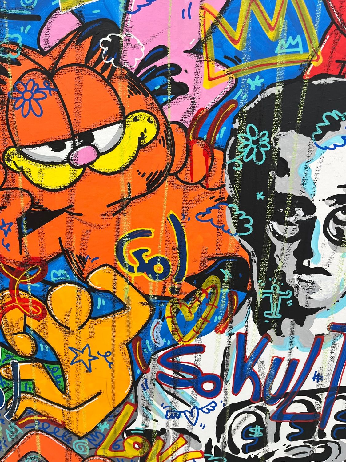 Tableau de RICO SAB a pour titre So Kult Keith style street pop art, street art dim : RICO SABprix:950