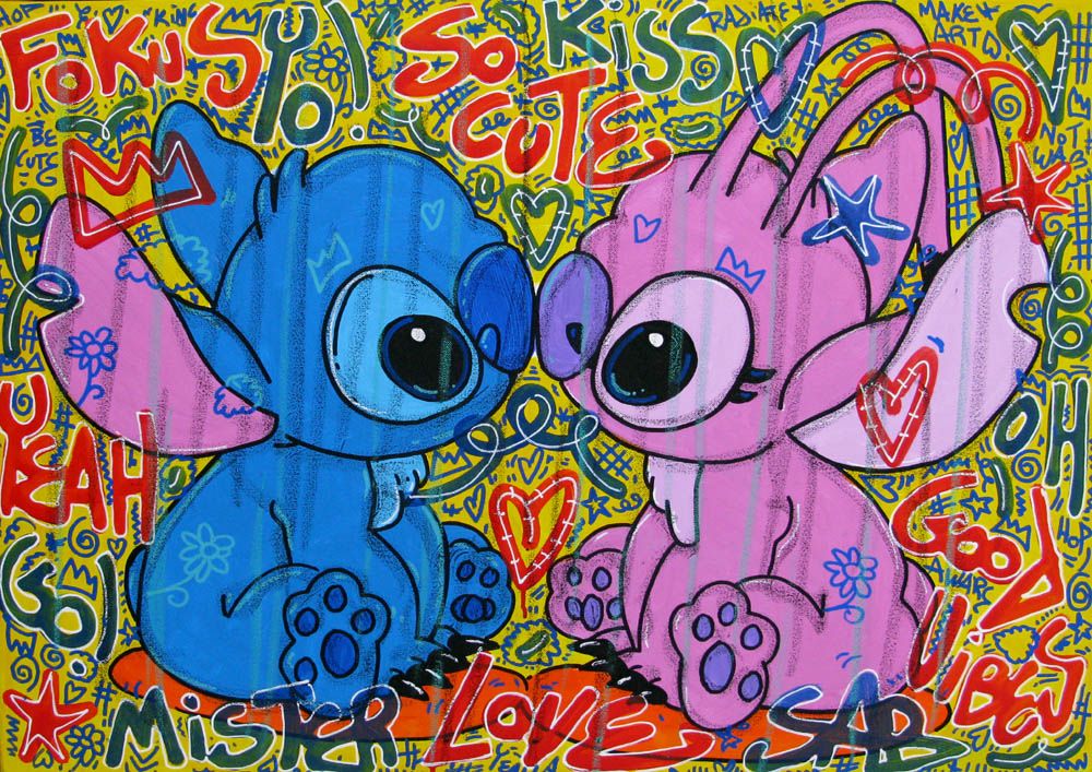 Tableau de RICO SAB a pour titre So Lovely style street pop art dim : RICO SABprix:450