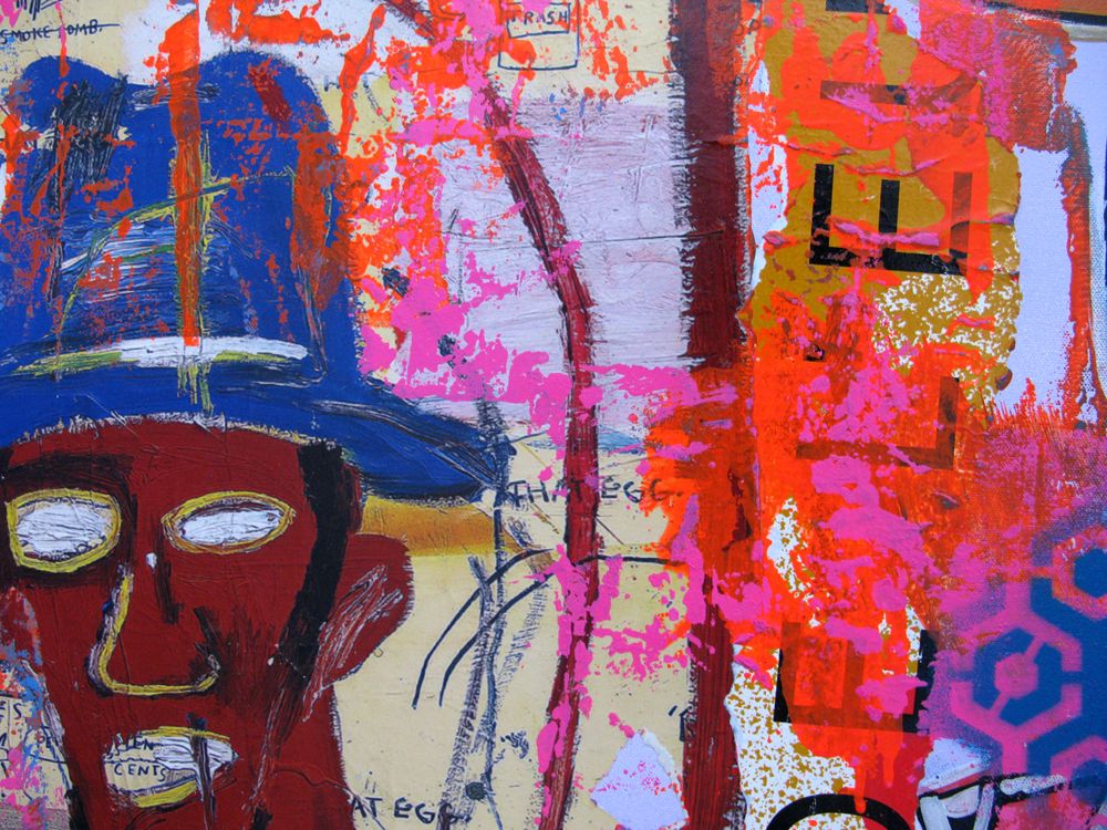 Tableau de SARA CHELOU a pour titre Story of art style street pop art dim : SARA CHELOUprix:1100