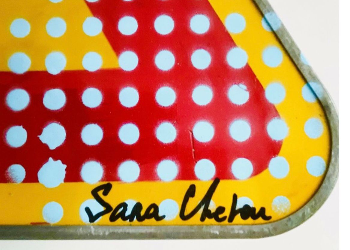 Tableau de SARA CHELOU a pour titre Street game panneau style street pop art dim : SARA CHELOUprix:900
