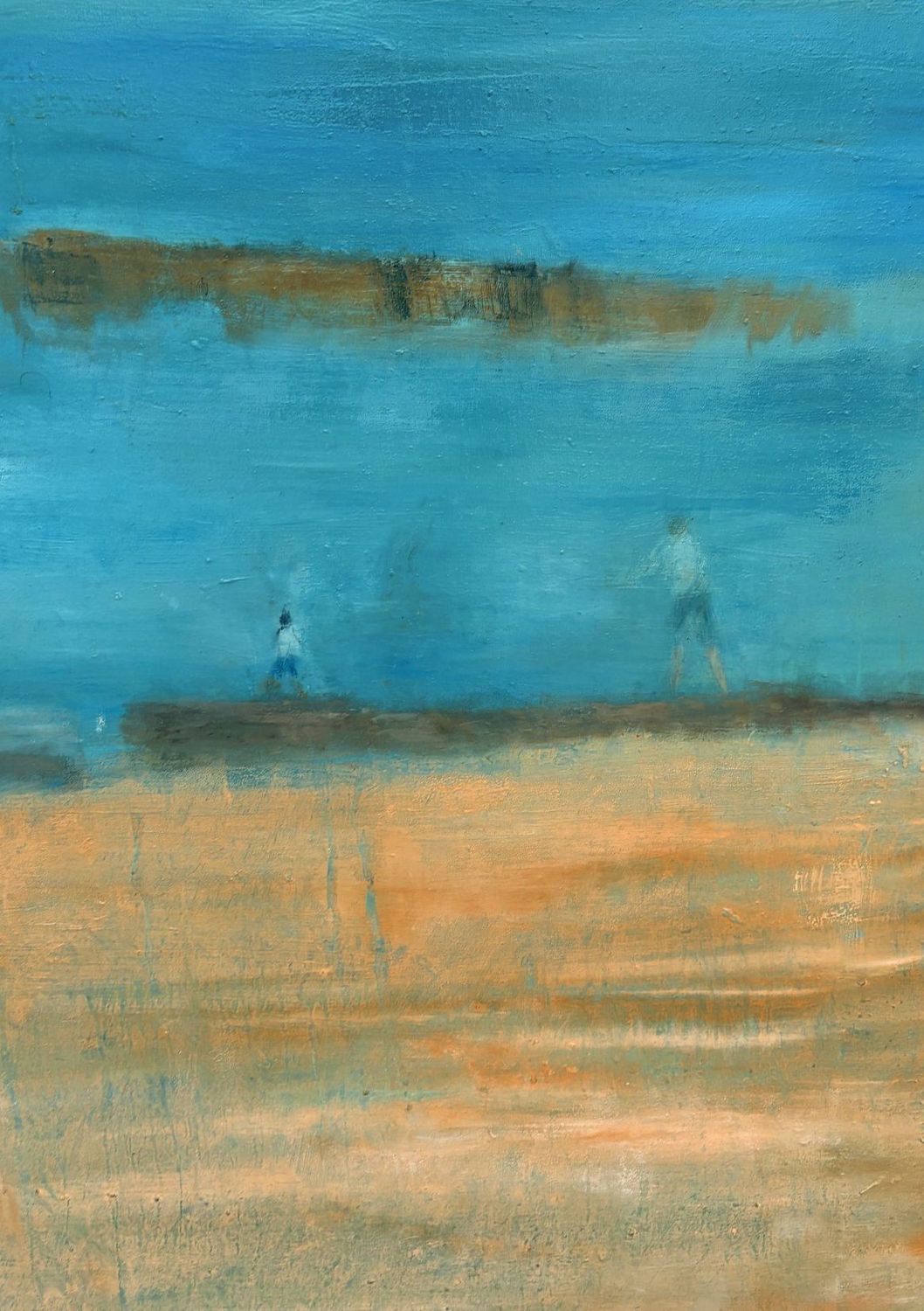Tableau de PASCALE JACQUEMOND a pour titre Océan style abstrait dim : PASCALE JACQUEMONDprix:1600