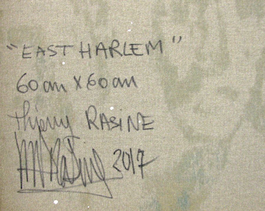 Tableau de THIERRY RASINE a pour titre EAST HARLEM style figuratif dim : THIERRY RASINEprix:500