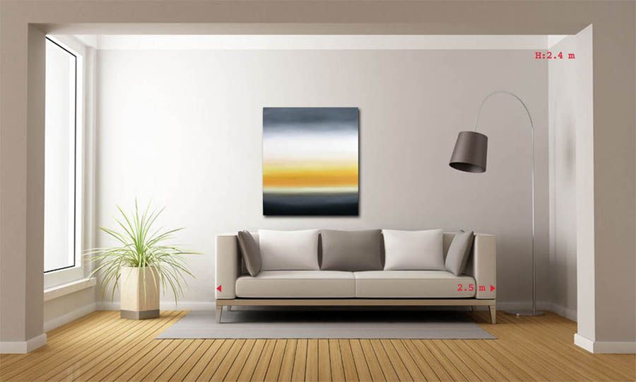 Tableau de ELISE BARAT a pour titre MICHIGAN LAKE X style no dim : ELISE BARATprix:850