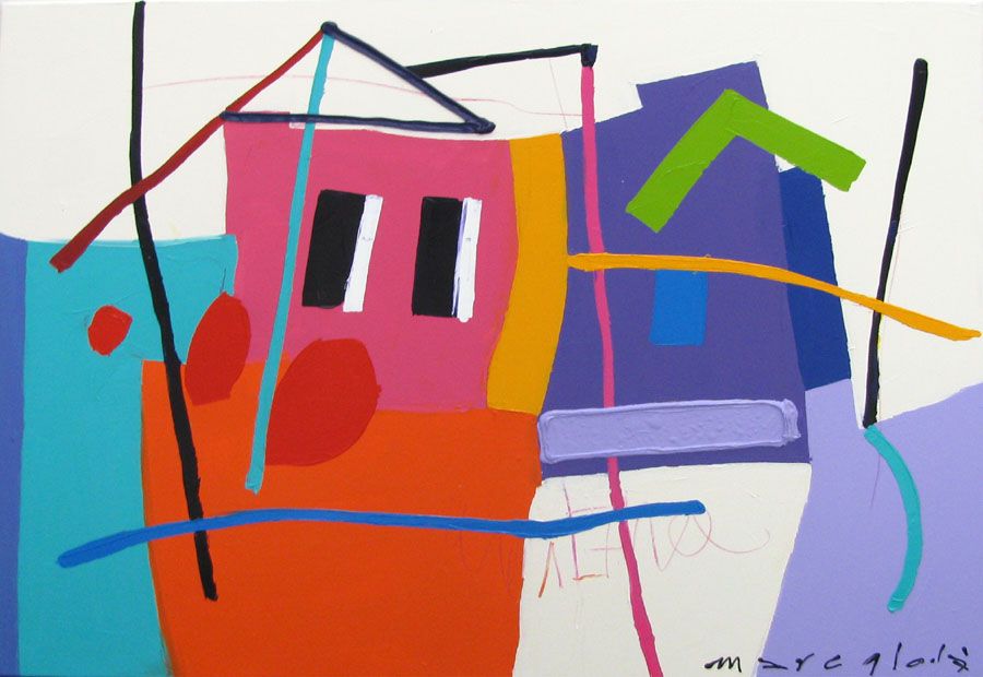 Tableau de MARCELLO CID SAINT JEAN a pour titre LA TEXTURA style abstrait dim : MARCELLO CID SAINT JEANprix:750