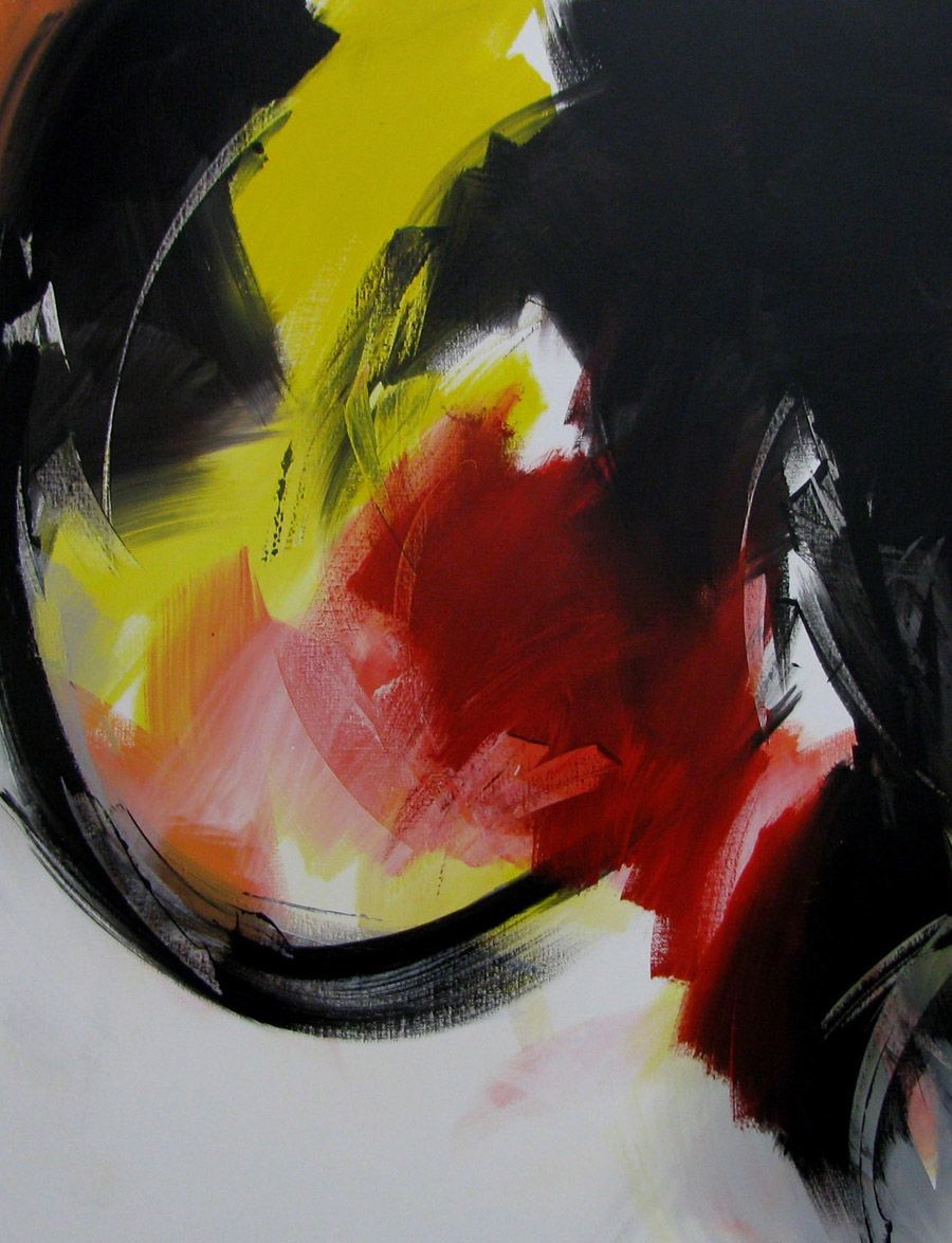 Tableau de JM BARROIS a pour titre SANS TITRE style abstrait dim : JM BARROISprix:800