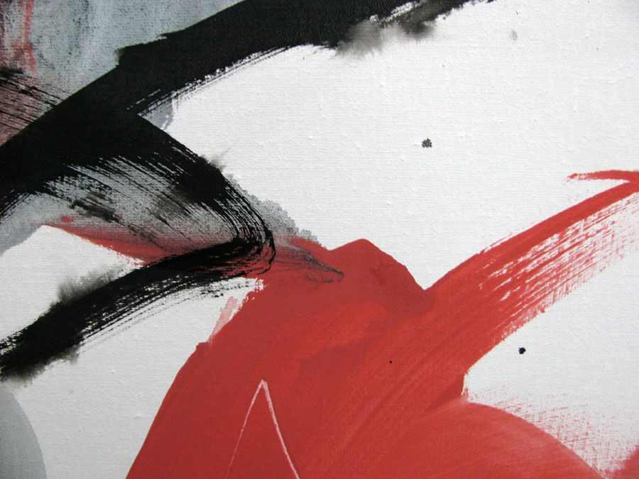 Tableau de JM BARROIS a pour titre SANS TITRE style abstrait dim : JM BARROISprix:650