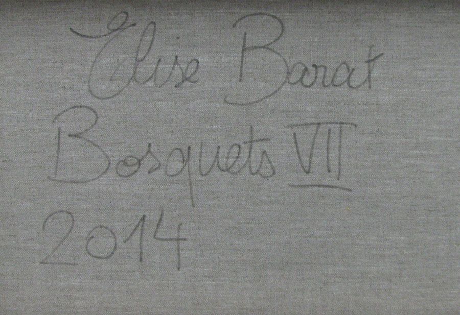 Tableau de ELISE BARAT a pour titre BOSQUETS VII style figuratif dim : ELISE BARATprix:950