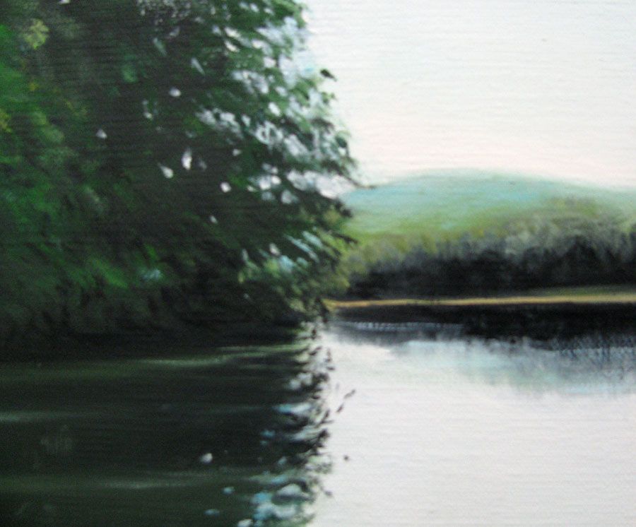 Tableau de ELISE BARAT a pour titre LA SOANE II style figuratif dim : ELISE BARATprix: