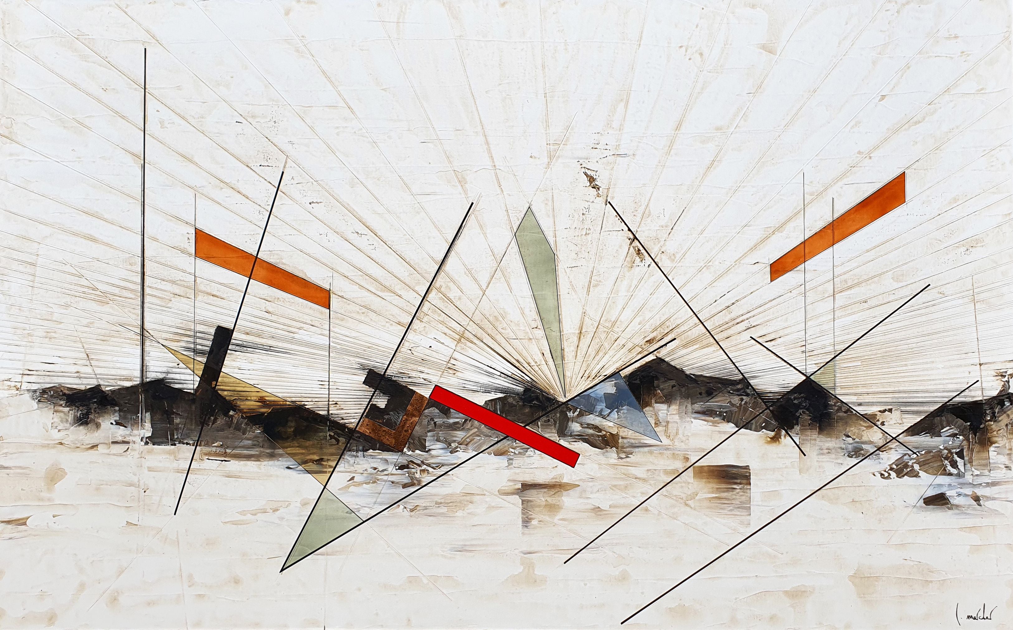 Tableau de LUDOVIC MERCHER a pour titre MIX style abstrait dim : LUDOVIC MERCHERprix:1200